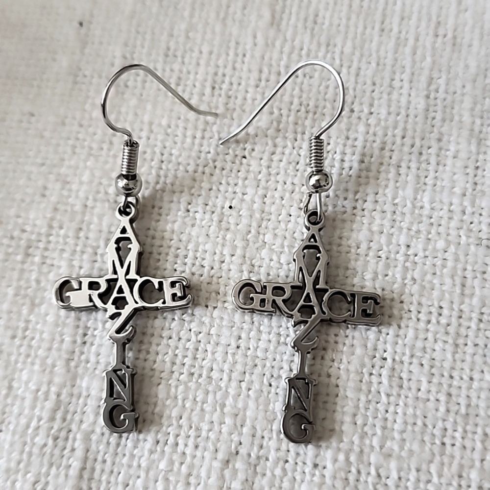 AMAZING GRACE Earrings  Be prepared to give that Answer 925S POST